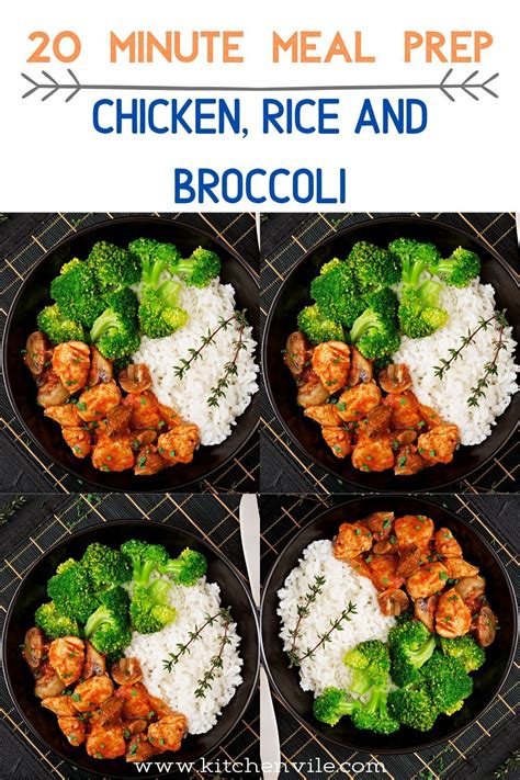 chicken broccoli and rice diet|20 Minute Meal.